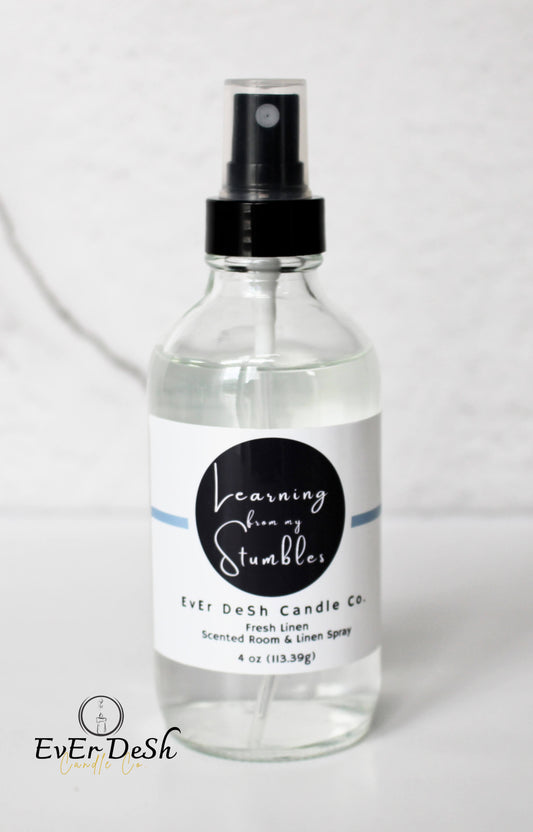 Learning from my Stumbles | Fresh Linen Scent Room & Linen Spray