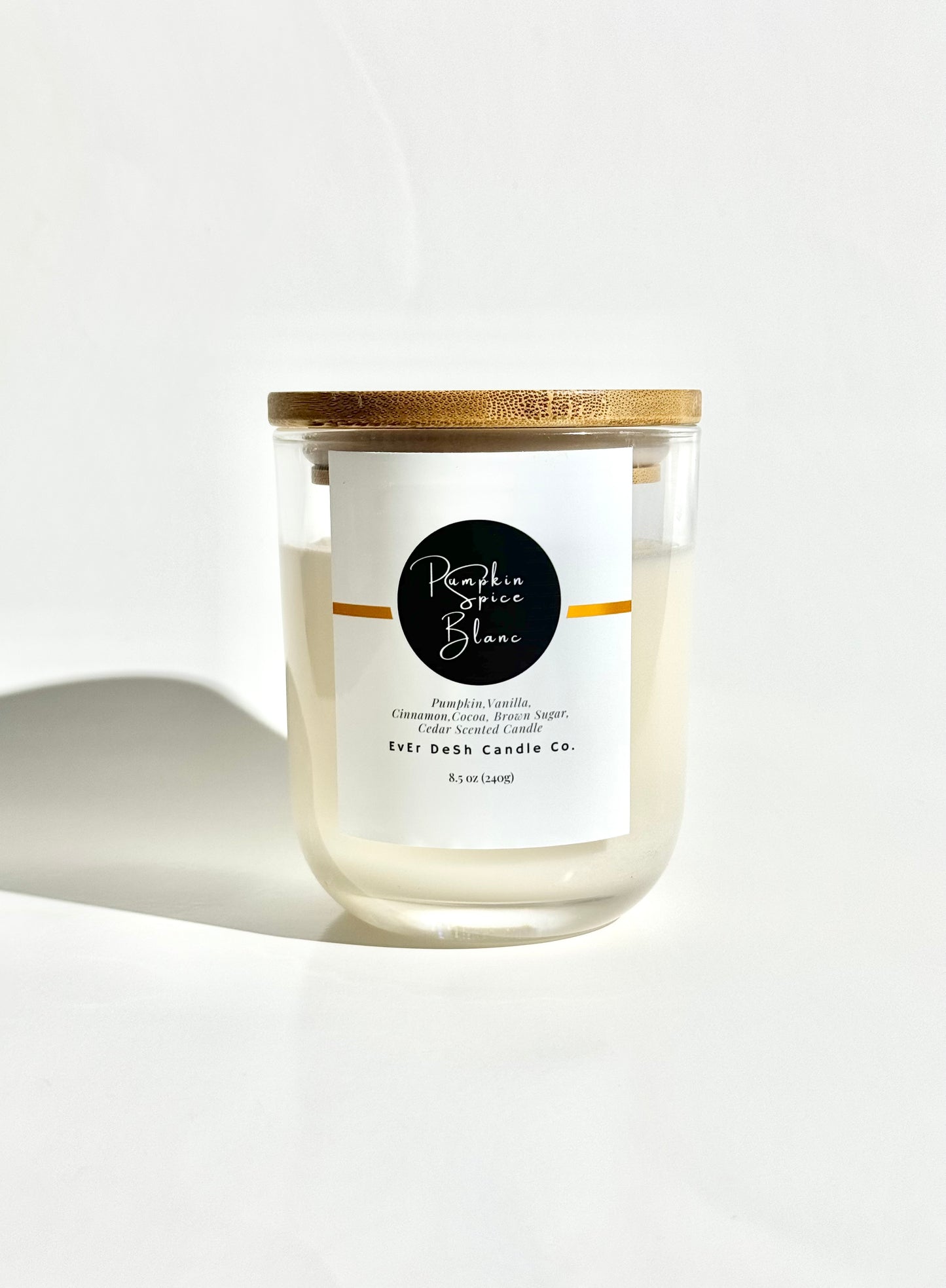 Pumpkin Spice Blanc| Pumpkin Spice Scented Candle